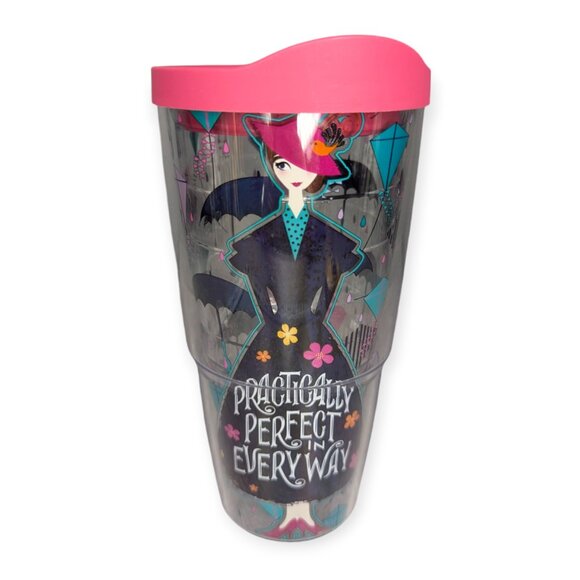 Tervis Mary Poppins Returns 24 oz Tumbler with Pink Lid - Picture 1 of 9